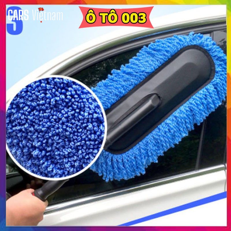 Chổi rửa xe ô tô sợi dầu LOẠI DẸT - Cán có thể kéo dài 1 Chổi rửa xe ô tô sợi dầu LOẠI DẸT - Cán có thể kéo dài
