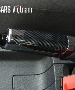 Alternative view of Bọc phanh tay ô tô vân gỗ, vân carbon sang trọng bảo vệ phanh tay không bị trầy xước