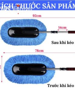 Alternative view of Chổi rửa xe ô tô sợi dầu LOẠI DẸT - Cán có thể kéo dài