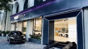 Không gian trưng bày và cơ sở vật chất tại đại lý Geely Võ Chí Công