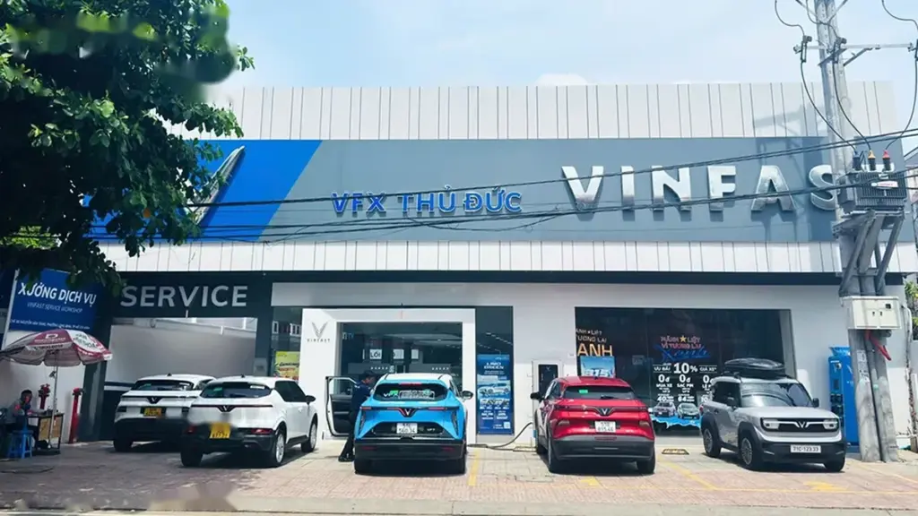 Không gian trưng bày và cơ sở vật chất tại đại lý VinFast VFX Thủ Đức