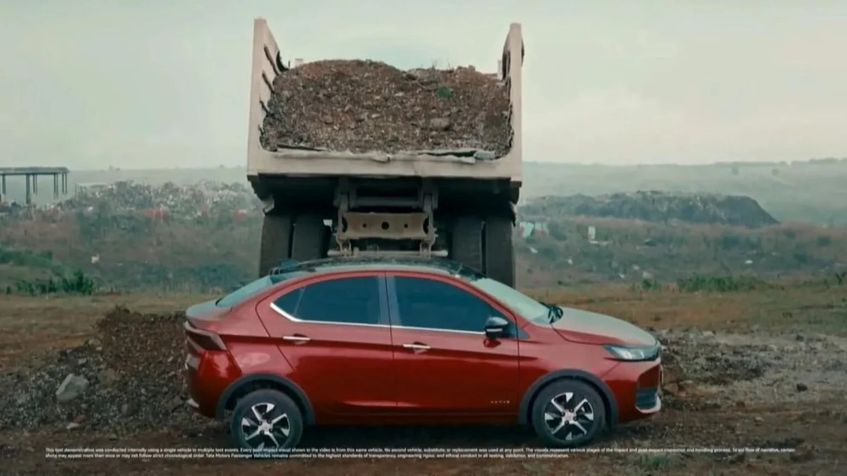 Tata Aeris: Sedan giá rẻ “đổ 20 tấn sỏi” chứng minh độ bền vượt trội - Hình 1