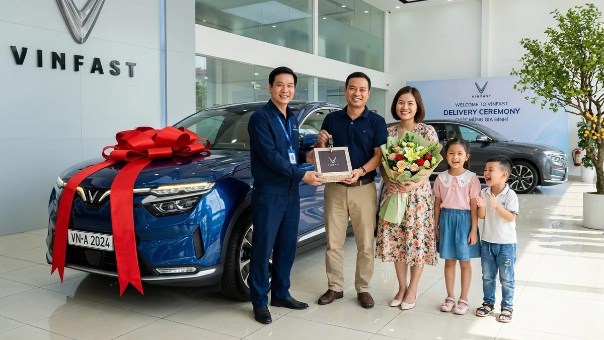 Giải pháp bán xe ô tô đa kênh thực chiến được nhiều showroom tin chọn 6 Lễ bàn giao xe ô tô mới trang trọng với hoa và nụ cười hạnh phúc của gia đình khách hàng