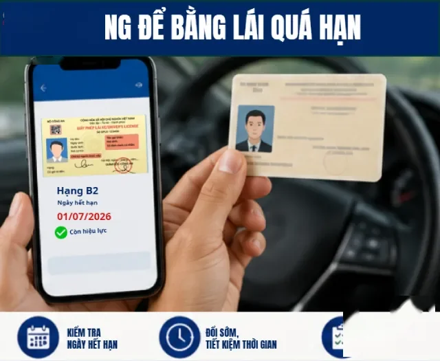 Người dân nên kiểm tra thời hạn giấy phép lái xe thường xuyên