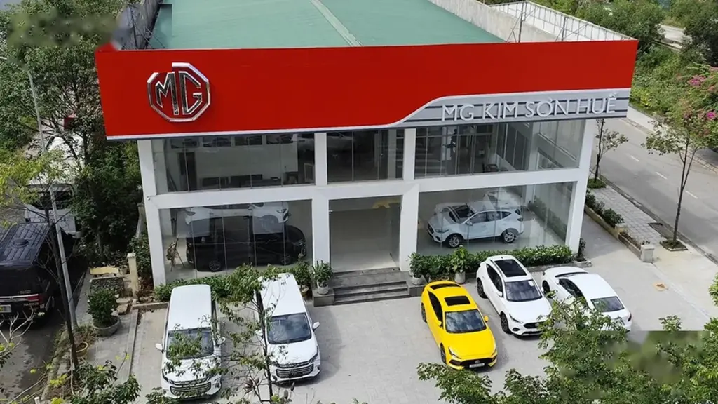 Không gian trưng bày và cơ sở vật chất tại đại lý MG Kim Sơn Huế