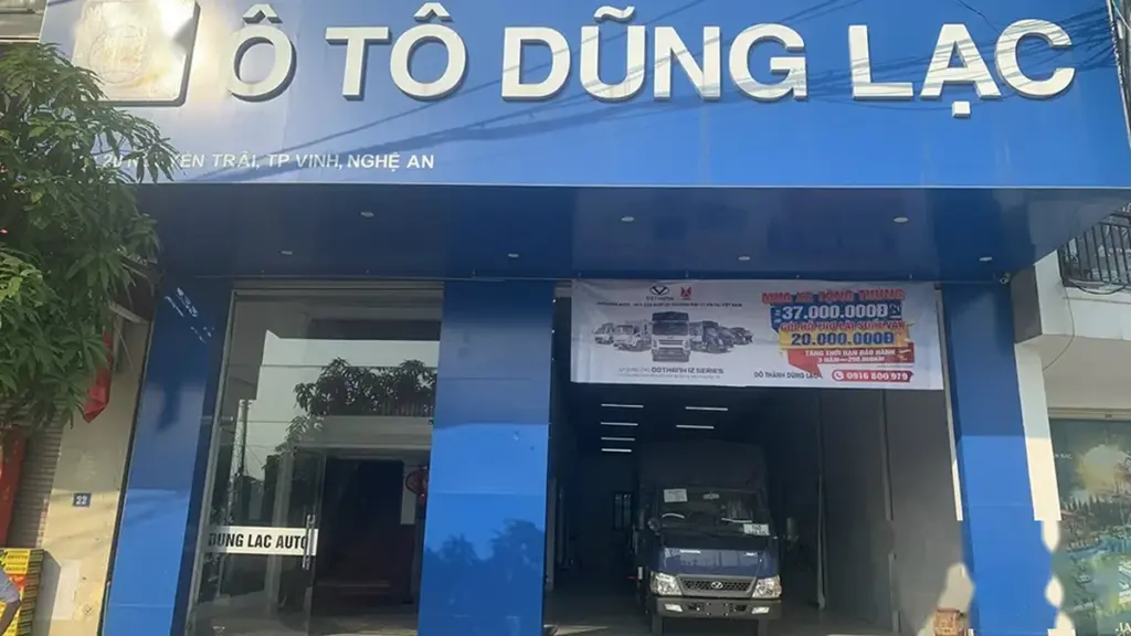 Không gian trưng bày và cơ sở vật chất tại đại lý Đô Thành Dũng Lạc - Nghệ An