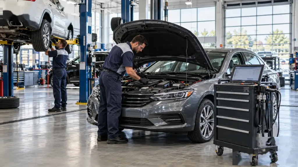 Triệu hồi thay thế cụm bơm túi khí hành khách phía trước xe Nissan theo chương trình mã R1803