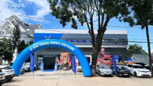 Không gian trưng bày và cơ sở vật chất tại đại lý VinFast Bắc Tây Nguyên Pleiku