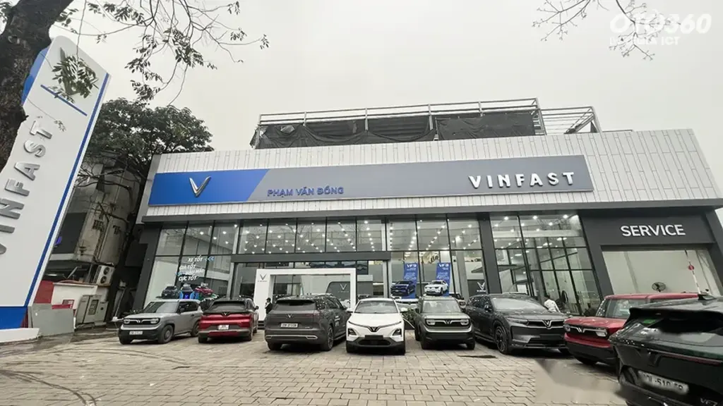 Không gian trưng bày và cơ sở vật chất tại đại lý VinFast Phạm Văn Đồng