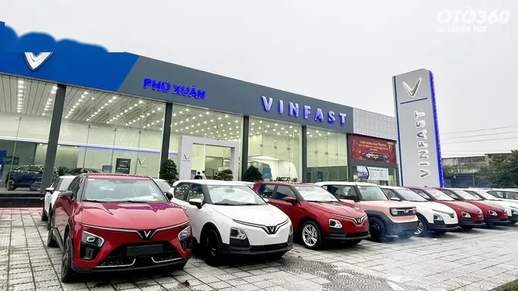 Không gian trưng bày và cơ sở vật chất tại đại lý VinFast Thế Hệ Mới - Phú Xuân
