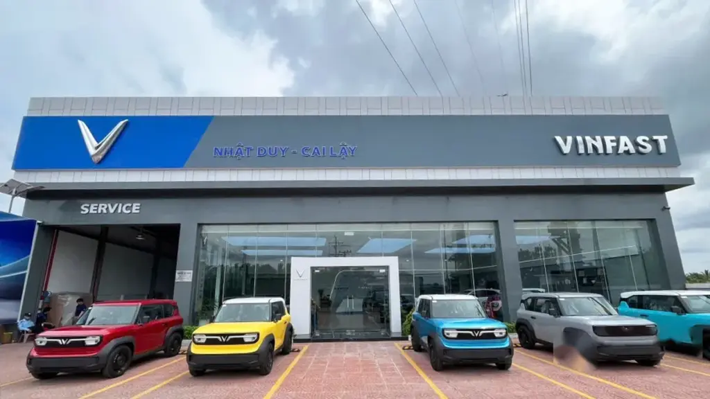 Không gian trưng bày và cơ sở vật chất tại đại lý VinFast Nhật Duy - Cai Lậy